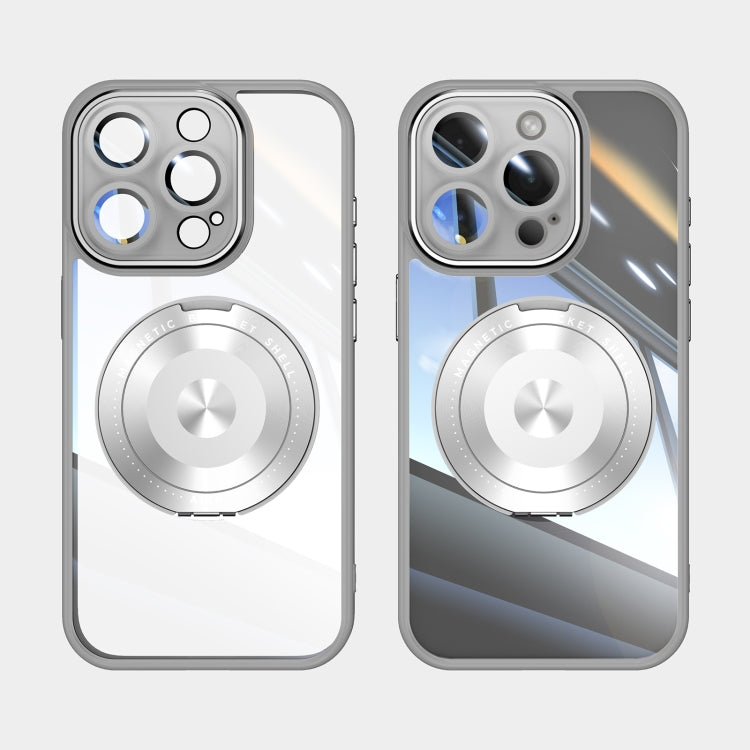 For iPhone 16 Pro Max 360 Holder Magsafe Acrylic Hybrid TPU Phone Case
