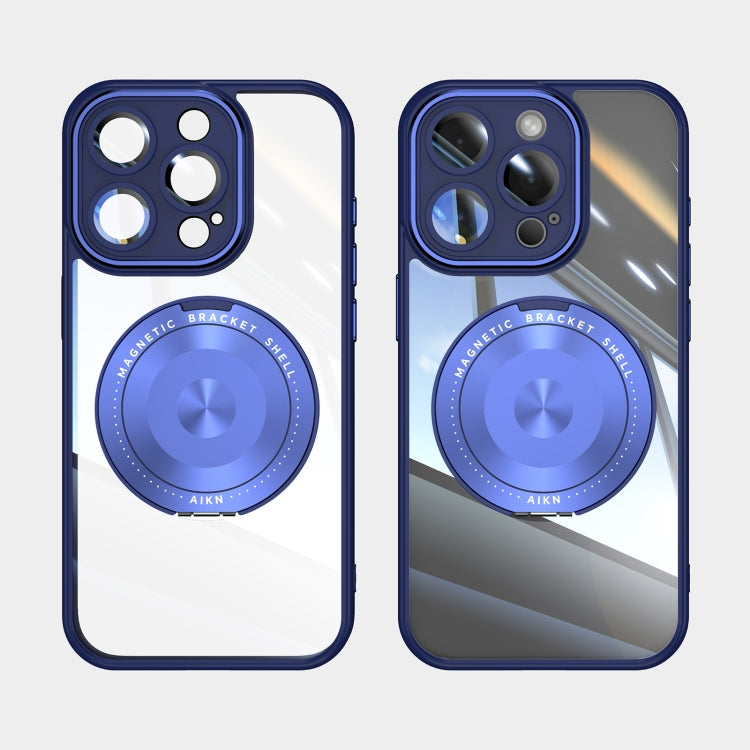 For iPhone 16 Pro Max 360 Holder Magsafe Acrylic Hybrid TPU Phone Case