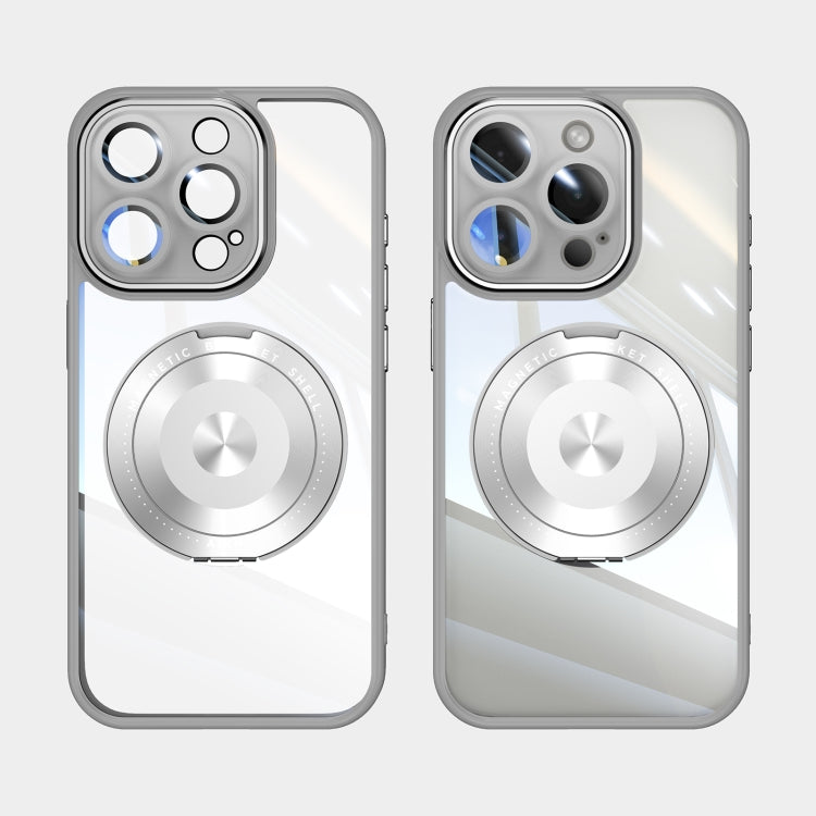 For iPhone 16 Pro Max 360 Holder Magsafe Acrylic Hybrid TPU Phone Case