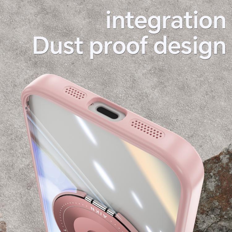 For iPhone 17e / 16e 360 Holder Magsafe Acrylic Hybrid TPU Phone Case