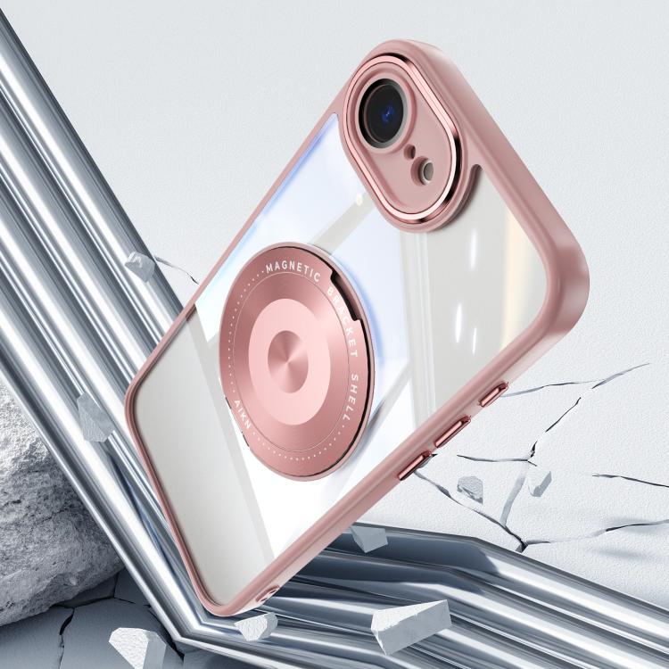For iPhone 17e / 16e 360 Holder Magsafe Acrylic Hybrid TPU Phone Case