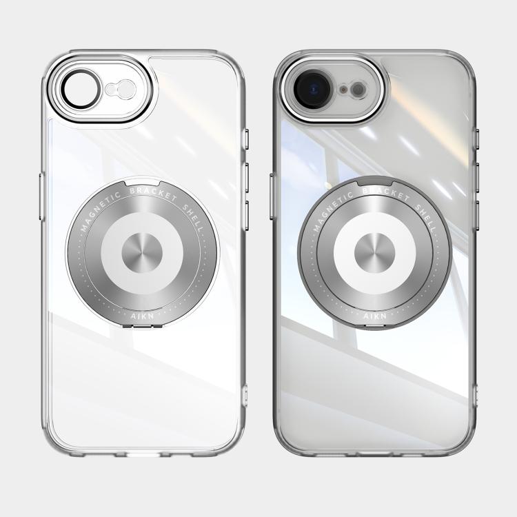 For iPhone 17e / 16e 360 Holder Magsafe Acrylic Hybrid TPU Phone Case
