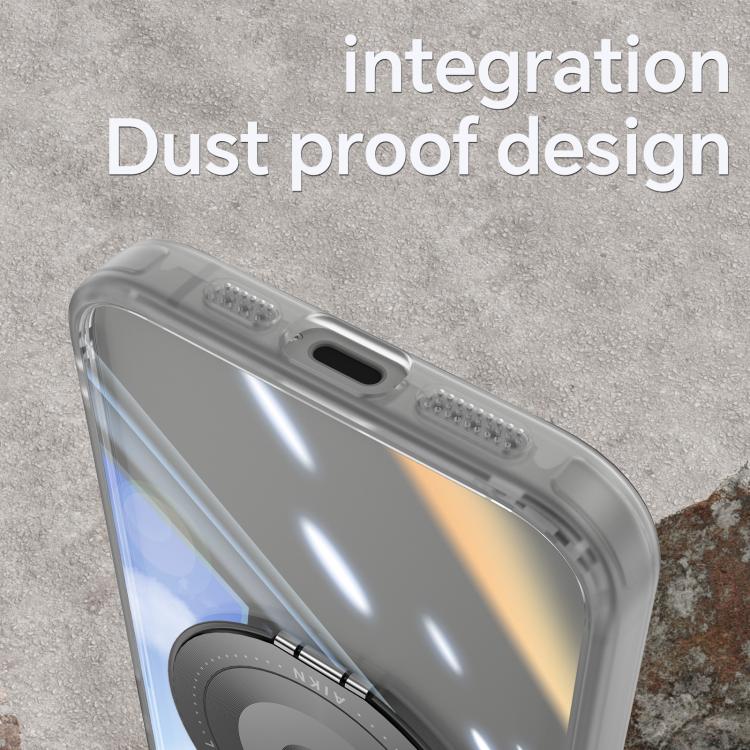 For iPhone 17e / 16e 360 Holder Magsafe Acrylic Hybrid TPU Phone Case