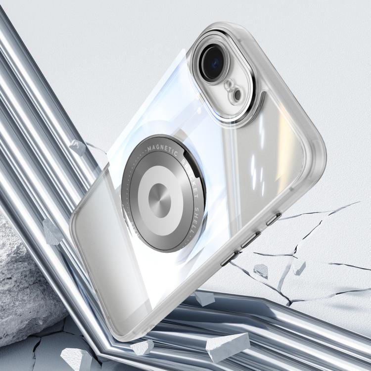 For iPhone 17e / 16e 360 Holder Magsafe Acrylic Hybrid TPU Phone Case