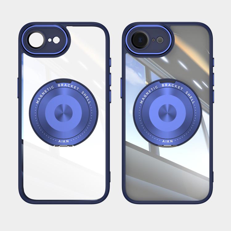 For iPhone 17e / 16e 360 Holder Magsafe Acrylic Hybrid TPU Phone Case