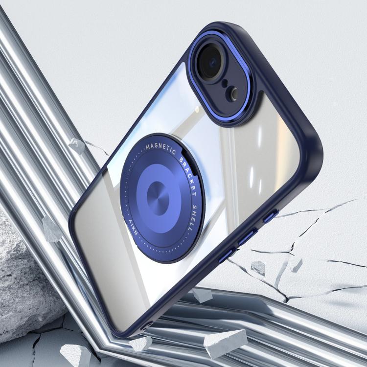 For iPhone 17e / 16e 360 Holder Magsafe Acrylic Hybrid TPU Phone Case