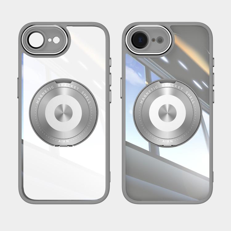 For iPhone 17e / 16e 360 Holder Magsafe Acrylic Hybrid TPU Phone Case