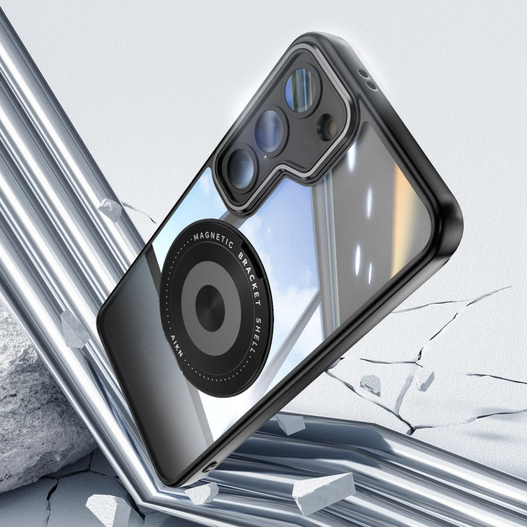 For Samsung Galaxy S23+ 5G 360 Holder MagSafe Acrylic Hybrid TPU Phone Case