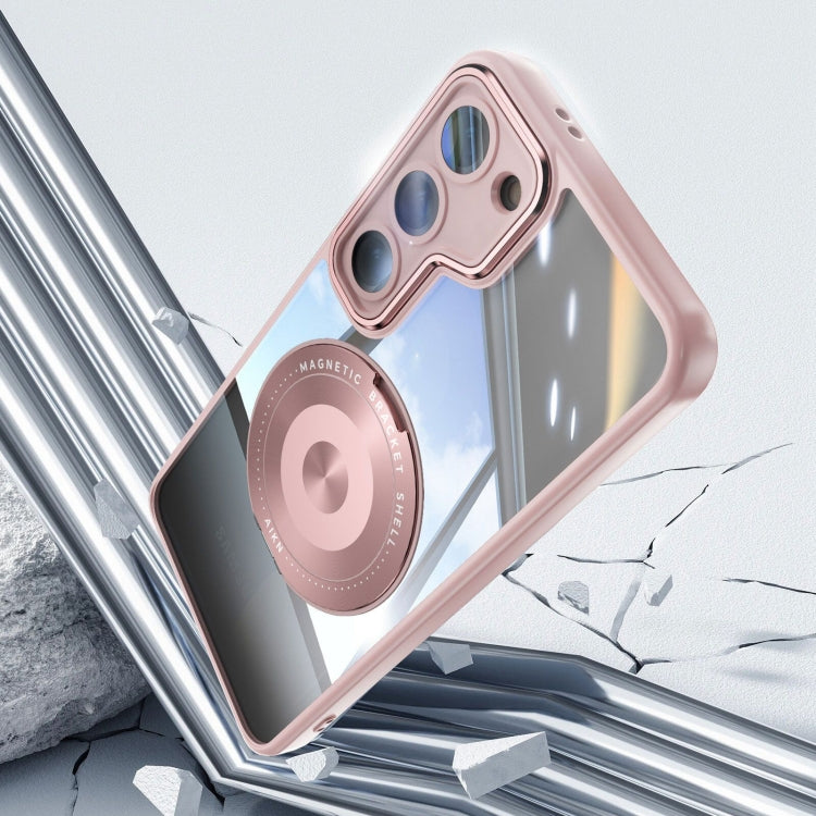 For Samsung Galaxy S23+ 5G 360 Holder MagSafe Acrylic Hybrid TPU Phone Case