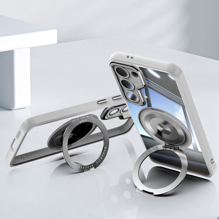 For Samsung Galaxy S23+ 5G 360 Holder MagSafe Acrylic Hybrid TPU Phone Case