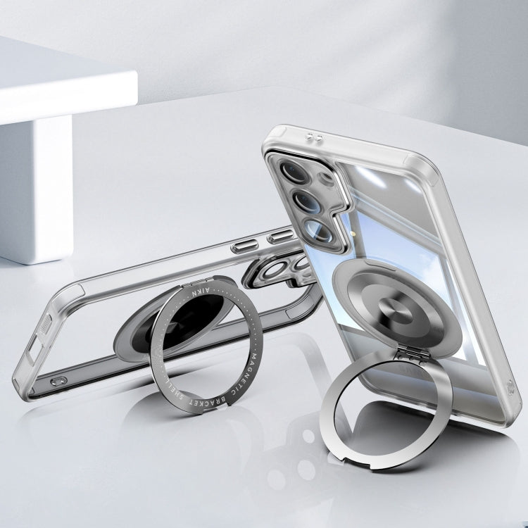 For Samsung Galaxy S23+ 5G 360 Holder MagSafe Acrylic Hybrid TPU Phone Case