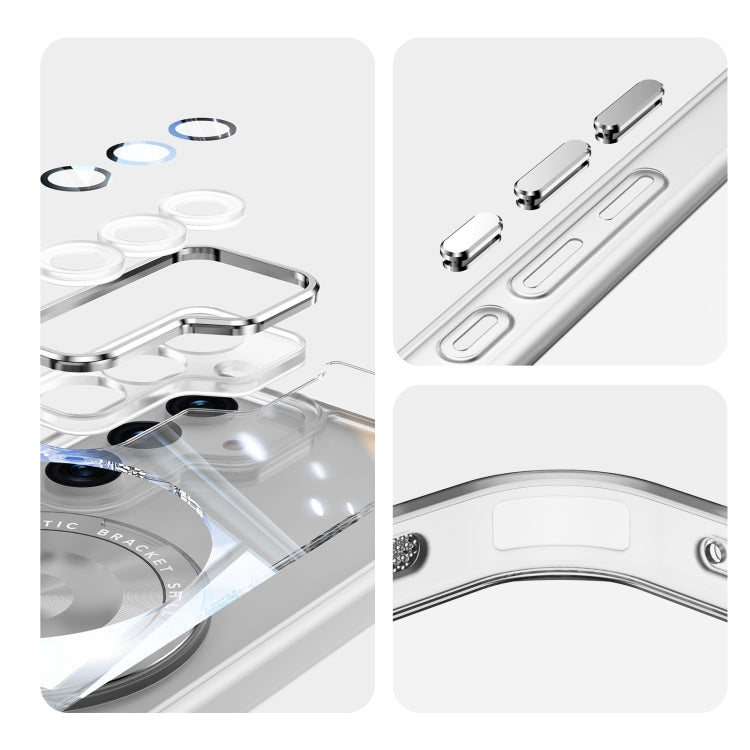 For Samsung Galaxy S23+ 5G 360 Holder MagSafe Acrylic Hybrid TPU Phone Case