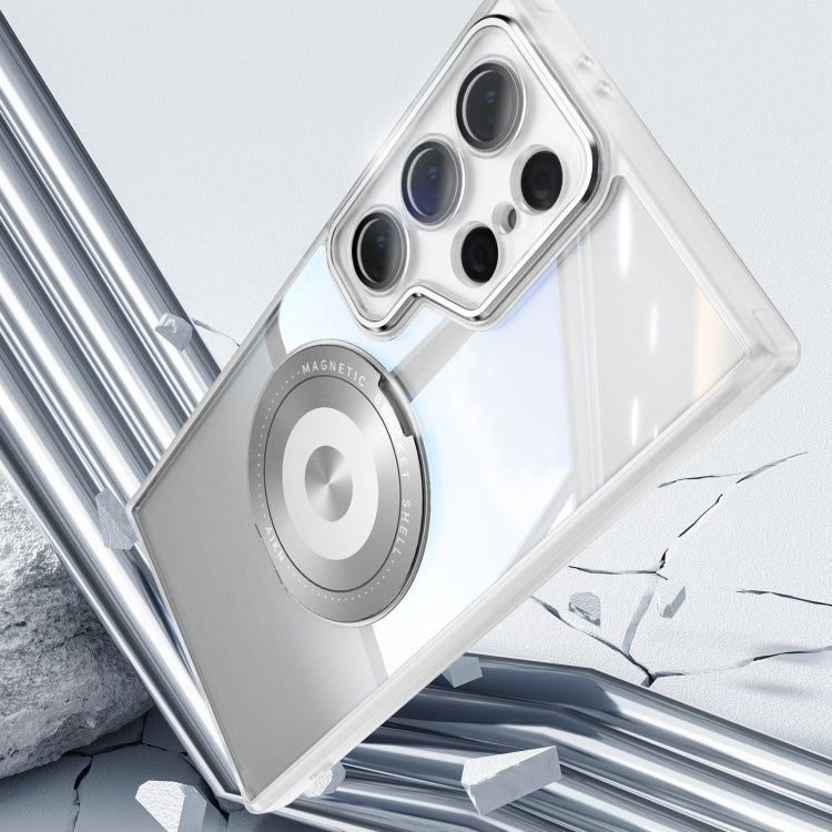 For Samsung Galaxy S24 Ultra 5G 360 Holder MagSafe Acrylic Hybrid TPU Phone Case