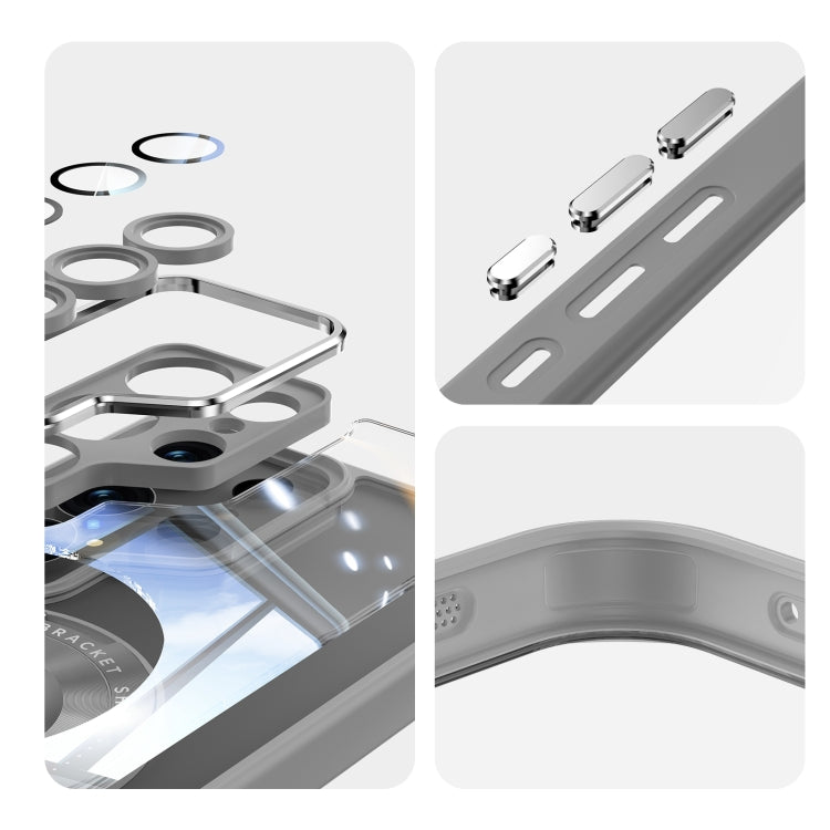 For Samsung Galaxy S23 Ultra 5G 360 Holder MagSafe Acrylic Hybrid TPU Phone Case