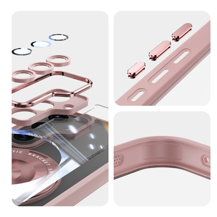 For Samsung Galaxy S25+ 5G 360 Holder MagSafe Acrylic Hybrid TPU Phone Case
