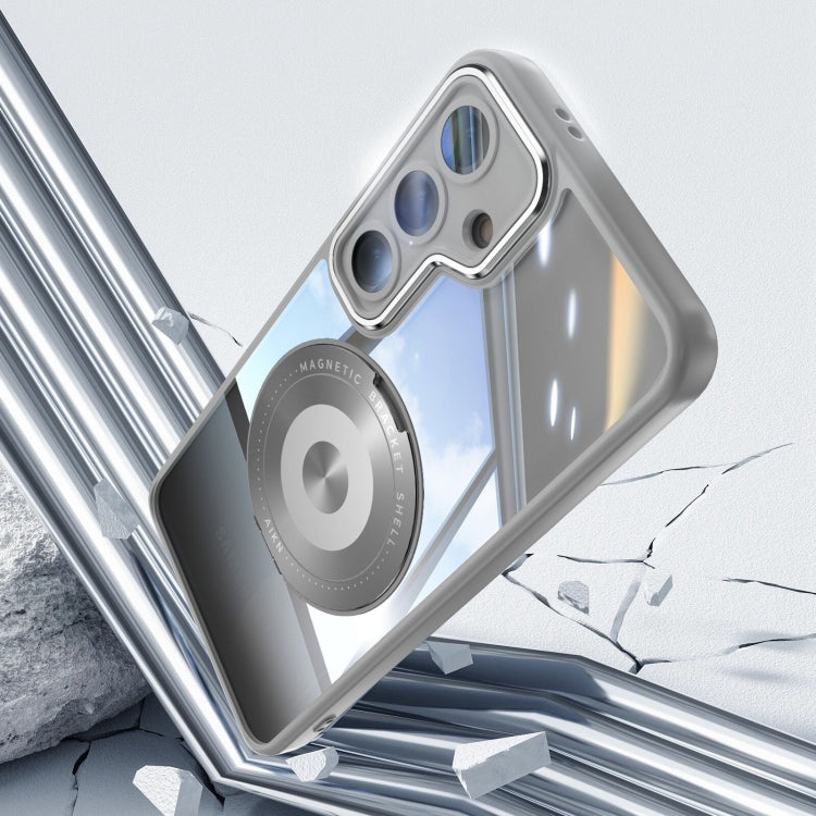 For Samsung Galaxy S25+ 5G 360 Holder MagSafe Acrylic Hybrid TPU Phone Case