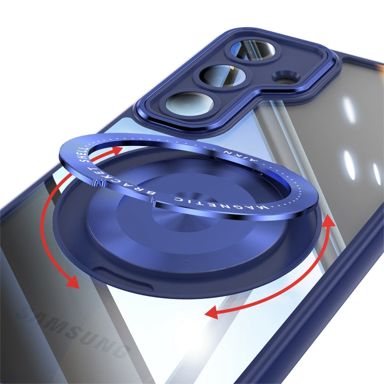 For Samsung Galaxy S25+ 5G 360 Holder MagSafe Acrylic Hybrid TPU Phone Case