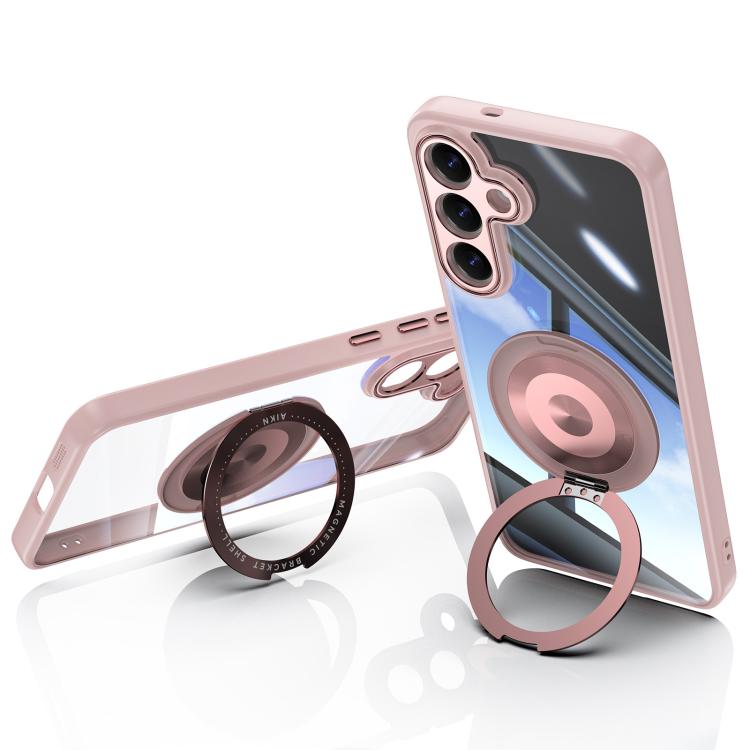 For Samsung Galaxy S26 5G 360 Holder MagSafe Acrylic Hybrid TPU Phone Case