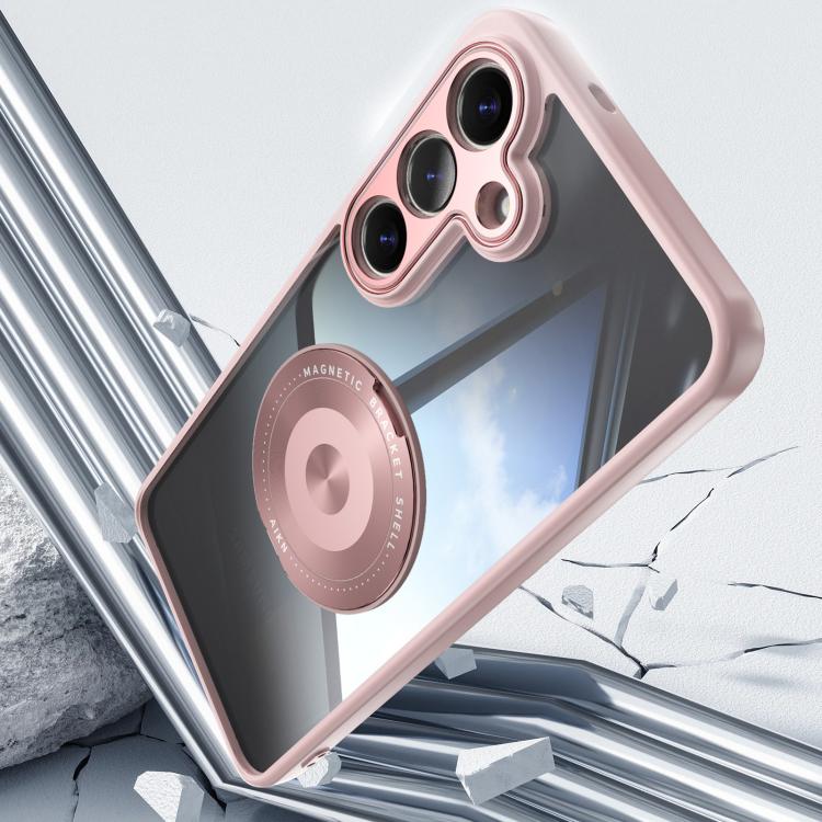 For Samsung Galaxy S26 5G 360 Holder MagSafe Acrylic Hybrid TPU Phone Case