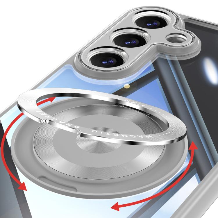 For Samsung Galaxy S26 5G 360 Holder MagSafe Acrylic Hybrid TPU Phone Case