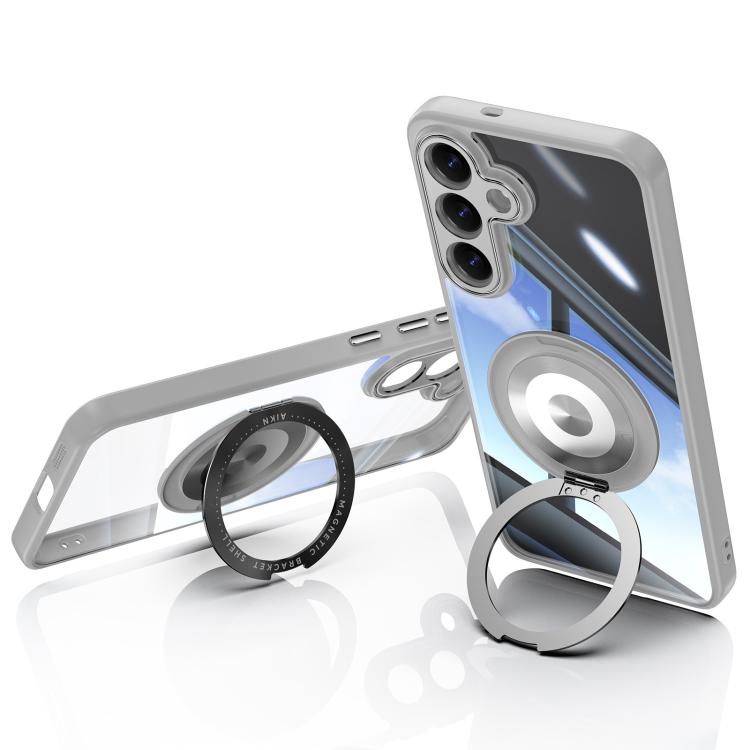 For Samsung Galaxy S26 5G 360 Holder MagSafe Acrylic Hybrid TPU Phone Case