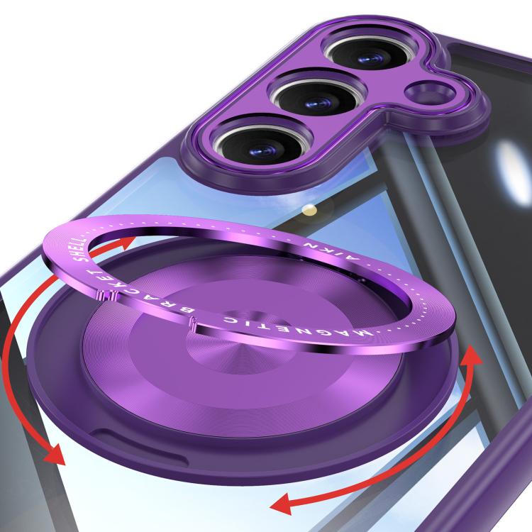 For Samsung Galaxy S26 5G 360 Holder MagSafe Acrylic Hybrid TPU Phone Case