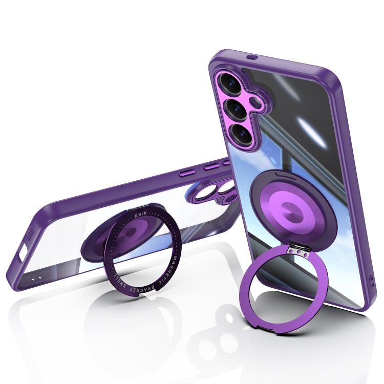 For Samsung Galaxy S26 5G 360 Holder MagSafe Acrylic Hybrid TPU Phone Case