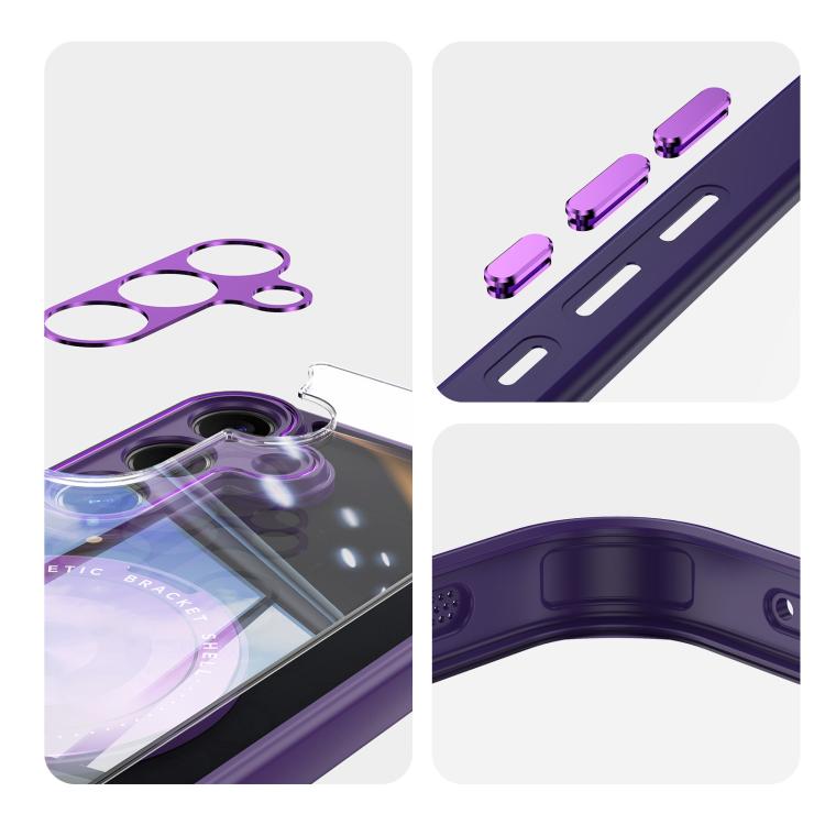 For Samsung Galaxy S26 5G 360 Holder MagSafe Acrylic Hybrid TPU Phone Case