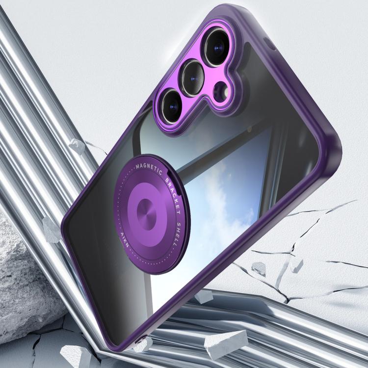 For Samsung Galaxy S26 5G 360 Holder MagSafe Acrylic Hybrid TPU Phone Case