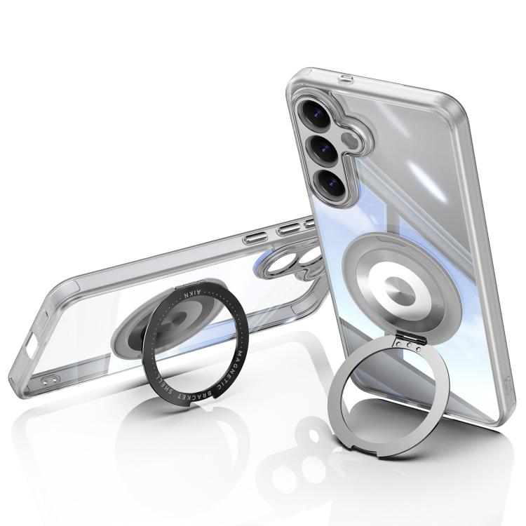 For Samsung Galaxy S26 5G 360 Holder MagSafe Acrylic Hybrid TPU Phone Case