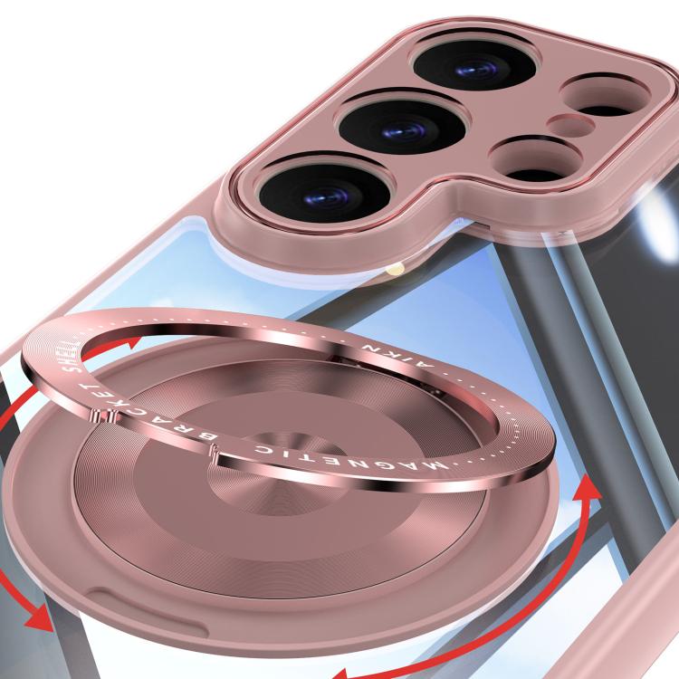 For Samsung Galaxy S26 Ultra 5G 360 Holder MagSafe Acrylic Hybrid TPU Phone Case