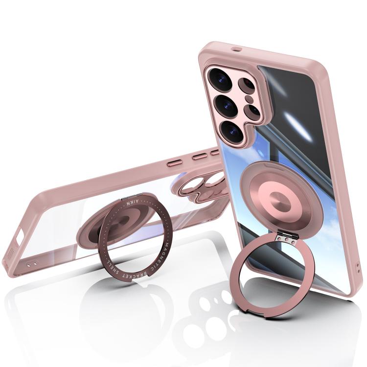 For Samsung Galaxy S26 Ultra 5G 360 Holder MagSafe Acrylic Hybrid TPU Phone Case