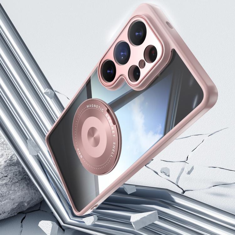 For Samsung Galaxy S26 Ultra 5G 360 Holder MagSafe Acrylic Hybrid TPU Phone Case