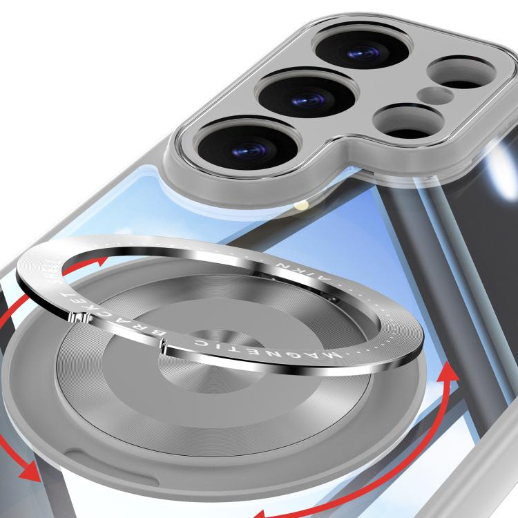 For Samsung Galaxy S26 Ultra 5G 360 Holder MagSafe Acrylic Hybrid TPU Phone Case