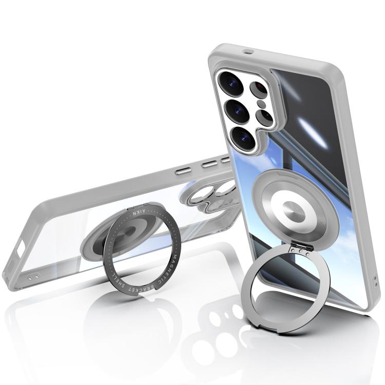 For Samsung Galaxy S26 Ultra 5G 360 Holder MagSafe Acrylic Hybrid TPU Phone Case