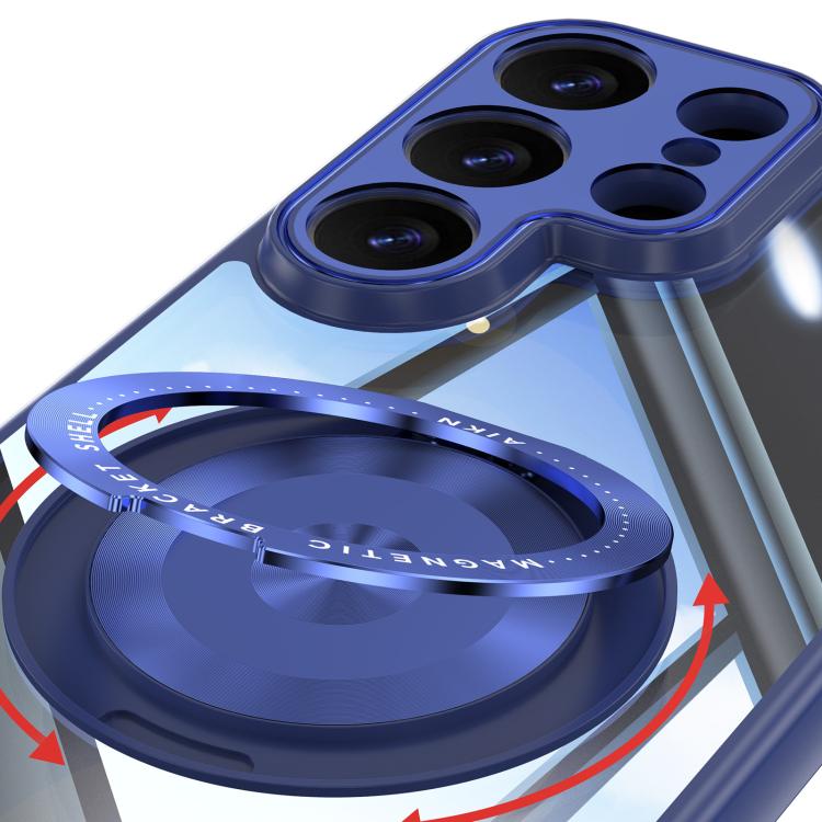 For Samsung Galaxy S26 Ultra 5G 360 Holder MagSafe Acrylic Hybrid TPU Phone Case
