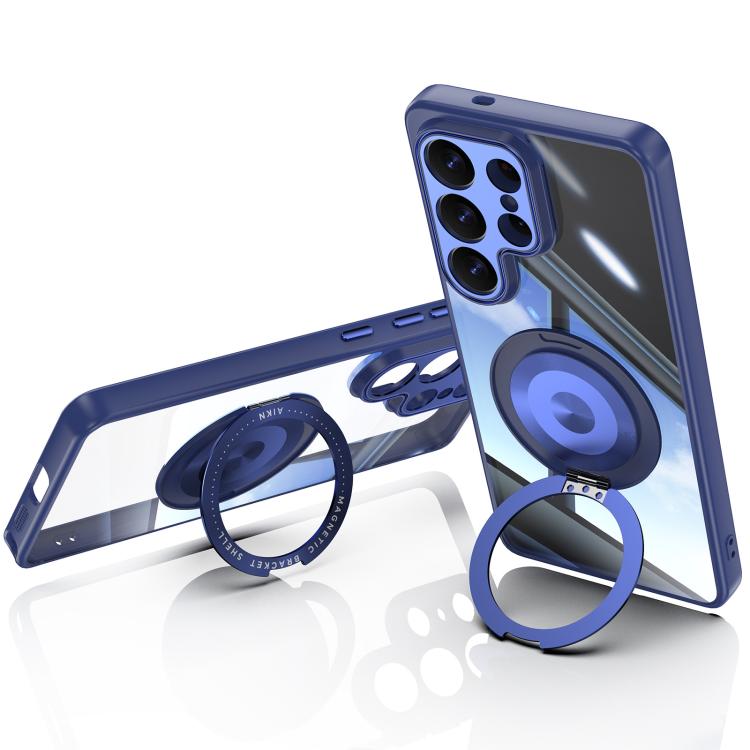 For Samsung Galaxy S26 Ultra 5G 360 Holder MagSafe Acrylic Hybrid TPU Phone Case