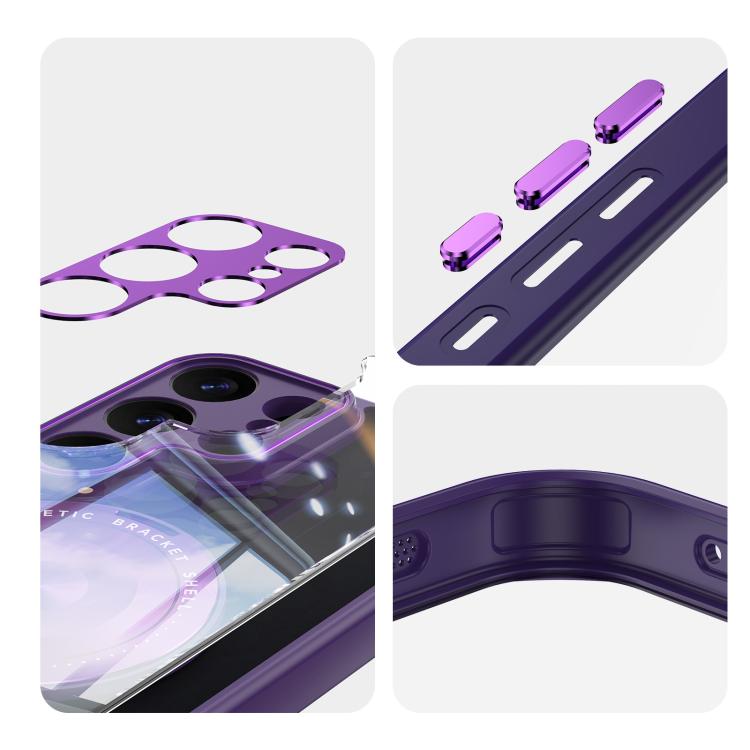For Samsung Galaxy S26 Ultra 5G 360 Holder MagSafe Acrylic Hybrid TPU Phone Case
