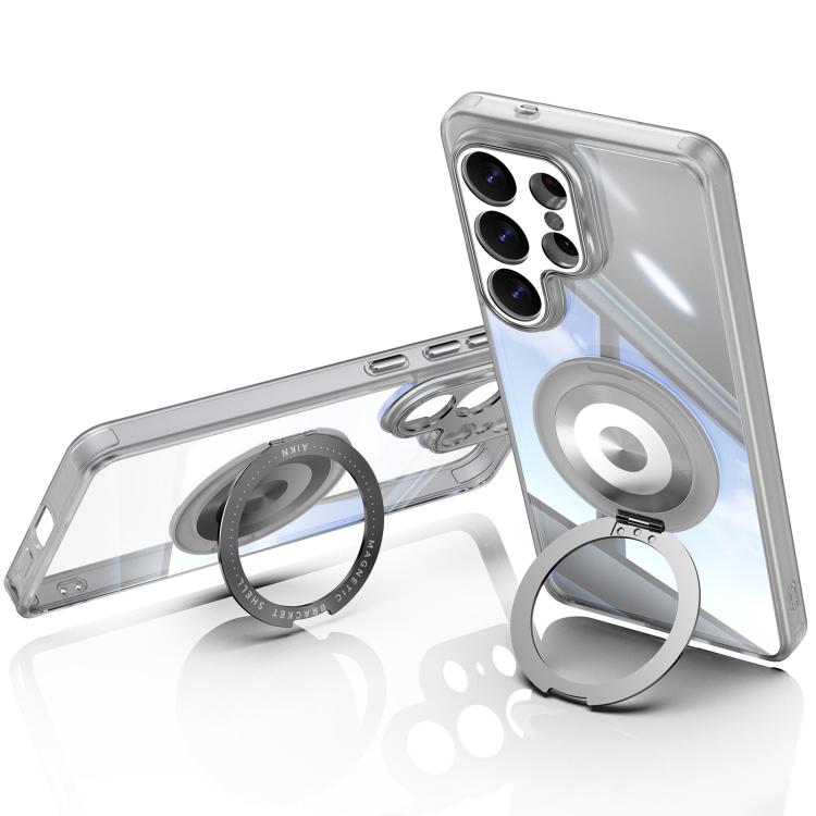 For Samsung Galaxy S26 Ultra 5G 360 Holder MagSafe Acrylic Hybrid TPU Phone Case