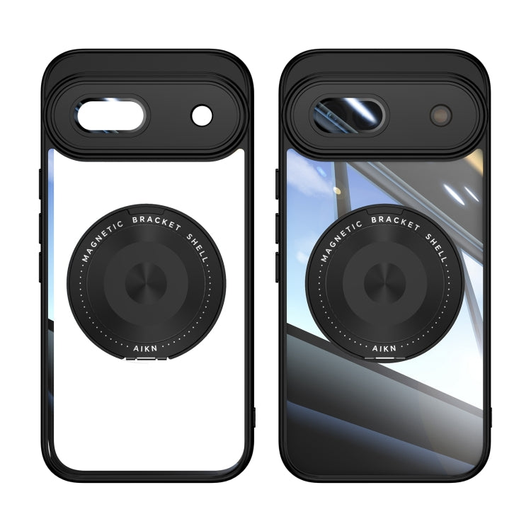 For Google Pixel 8a 360 Holder Magsafe Acrylic Hybrid TPU Phone Case