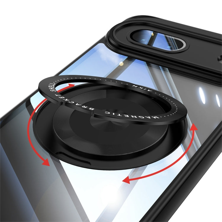 For Google Pixel 8a 360 Holder Magsafe Acrylic Hybrid TPU Phone Case