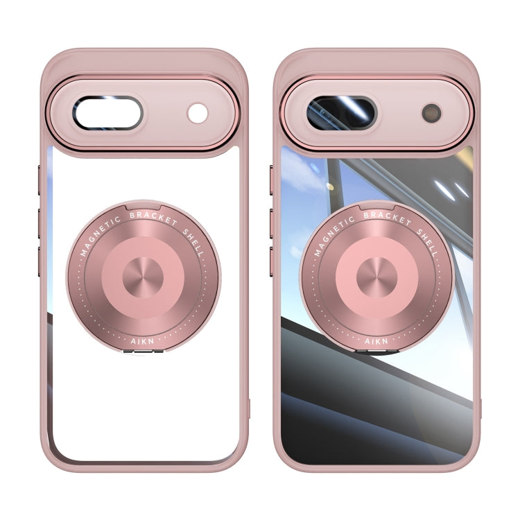 For Google Pixel 8a 360 Holder Magsafe Acrylic Hybrid TPU Phone Case