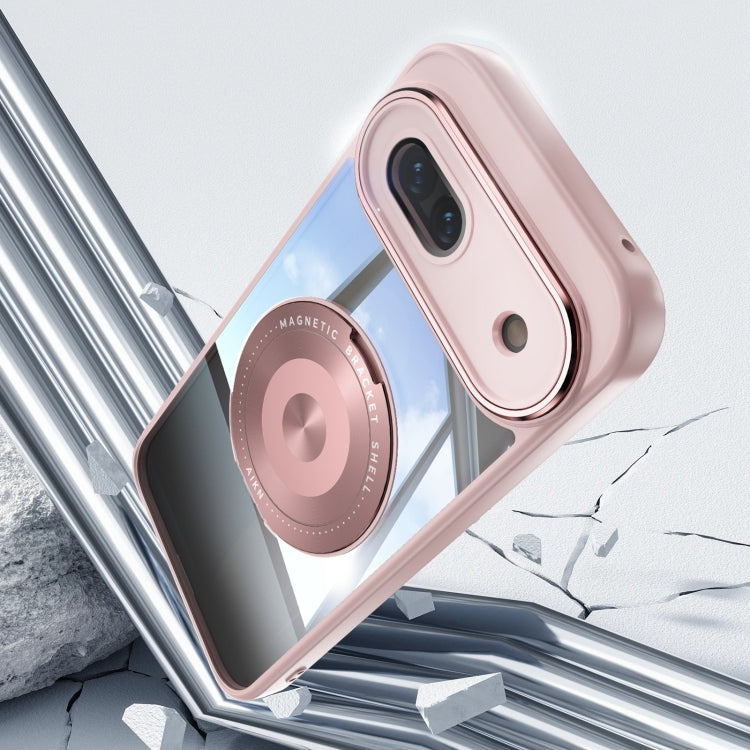 For Google Pixel 8a 360 Holder Magsafe Acrylic Hybrid TPU Phone Case