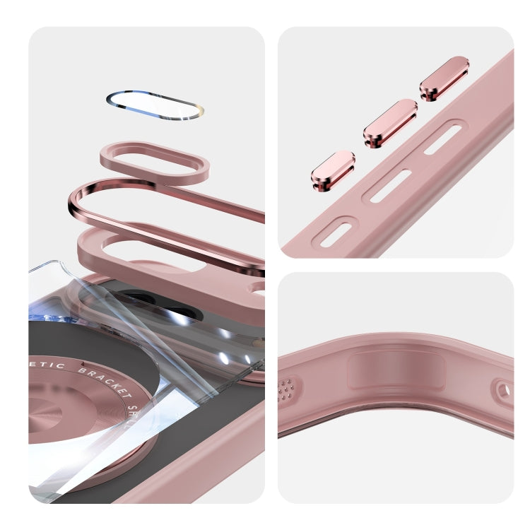 For Google Pixel 8a 360 Holder Magsafe Acrylic Hybrid TPU Phone Case