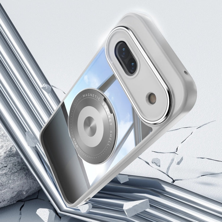 For Google Pixel 8a 360 Holder Magsafe Acrylic Hybrid TPU Phone Case