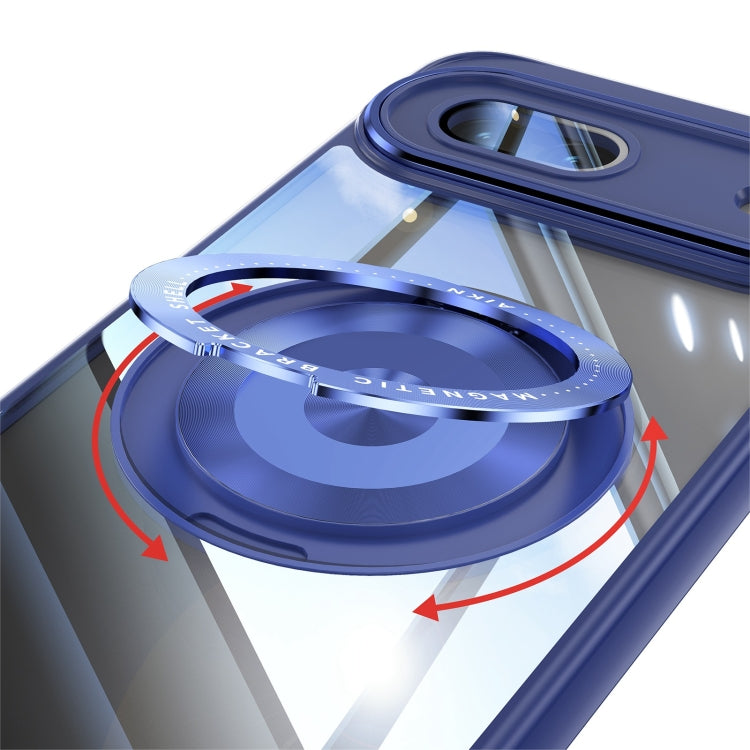 For Google Pixel 8a 360 Holder Magsafe Acrylic Hybrid TPU Phone Case