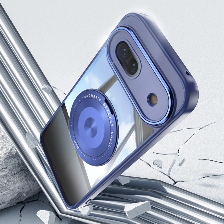 For Google Pixel 8a 360 Holder Magsafe Acrylic Hybrid TPU Phone Case