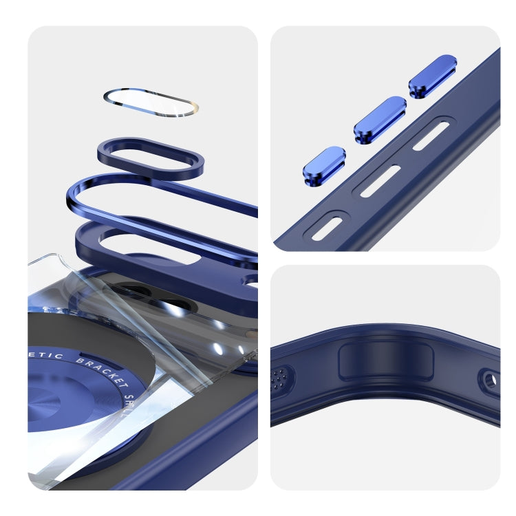 For Google Pixel 8a 360 Holder Magsafe Acrylic Hybrid TPU Phone Case