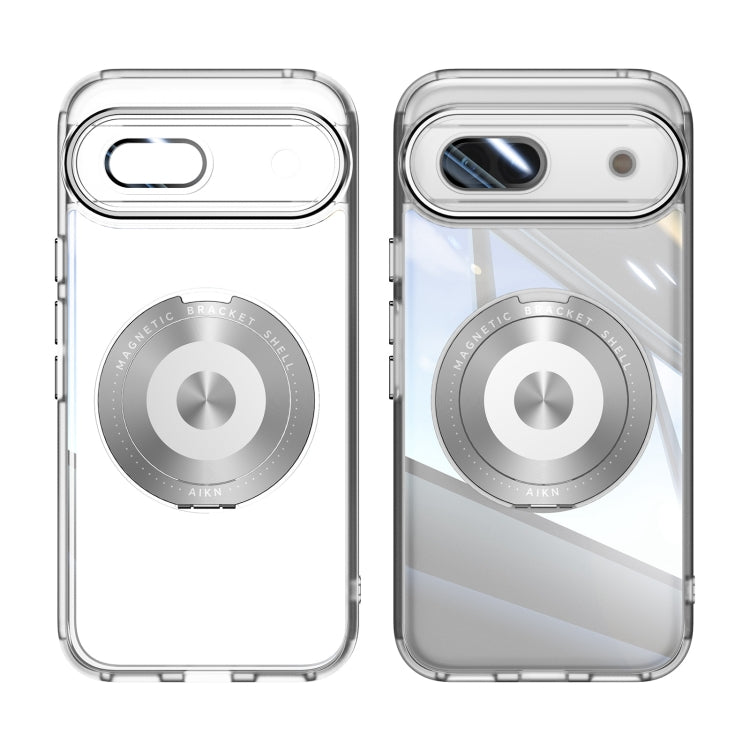 For Google Pixel 8a 360 Holder Magsafe Acrylic Hybrid TPU Phone Case