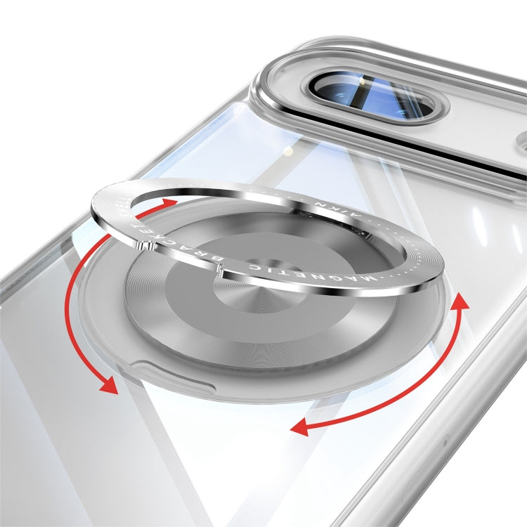 For Google Pixel 8a 360 Holder Magsafe Acrylic Hybrid TPU Phone Case